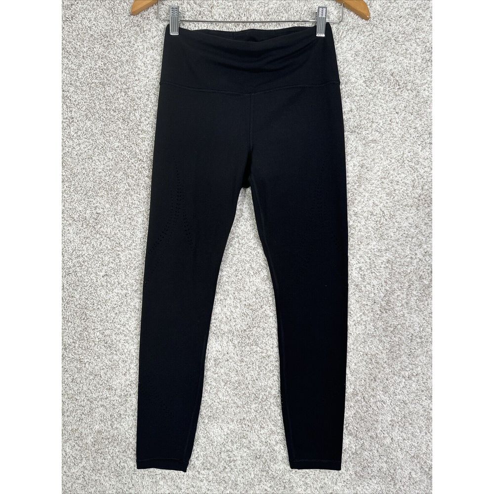 Athleta Elation Laser Cut 7/8th Tight in Black Size Small